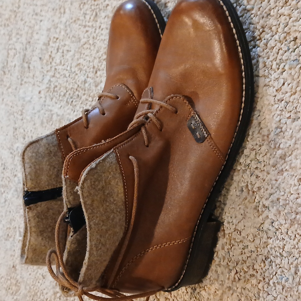 Brown leather Remonte ankle boot Size 39 - Picture 3 of 7